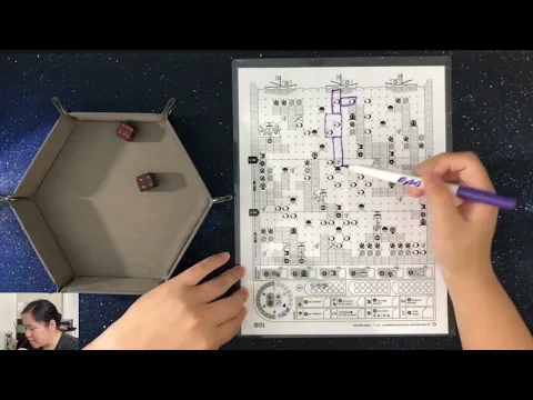Aquamarine Print and Play Solo Playthrough of Map 1 | Danicha