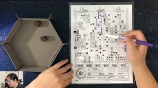 Aquamarine Print and Play Solo Playthrough of Map 1 | Danicha