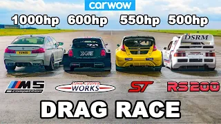 BMW M5 1000hp v £1.15M Rallycross Racers: RACE...and EXPLOSION!