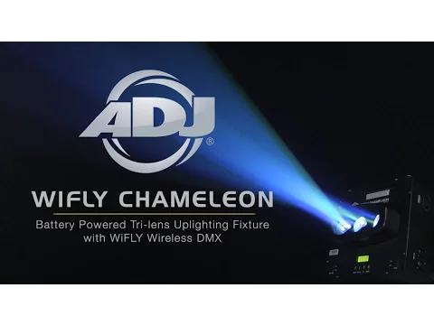 Product video thumbnail for ADJ American DJ Wifly Chameleon Wireless RGBAW Plus UV Battery-Powered Wash Light
