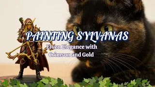 Painting Sylvanas – Elven Elegance with Crimson and Gold | WoW Miniature Painting with Lotus