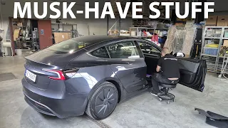 Bilkomponenter installing S3XY Strip and Dash on Tesla Model 3 Standard