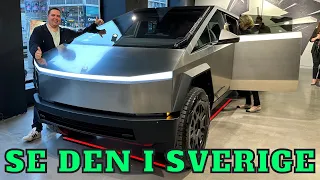 Tesla Cybertruck på besök i Sverige - En första titt | Elbilsmagasinet