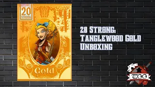 20 Strong: Tanglewood Gold Board Game Unboxing | Solo Dice Game Components & First Look