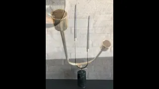 AYTM Grasil Candle Holder Forest/Gold, H43.5cm product video.