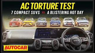 Compact SUV AC test ft. Venue, Sonet, Nexon, Kylaq, XUV 3XO, Brezza and Taisor | Autocar India