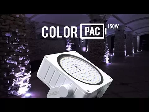 Product video thumbnail for Mega Lite Color Pac 150-Watt Wide Beam IP65 RGBW LED Wash Light