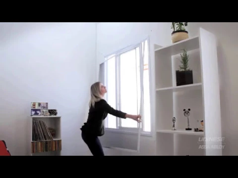 Tela Mosquiteira com Moldura Para Janela Alumínio 1,10x1,10m Udinese ASSA ABLOY