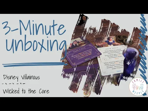 Disney Villainous: Wicked to the Core - 3-Minute Unboxing