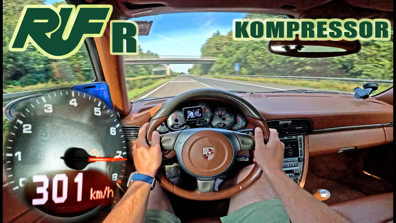 PORSCHE 997 RUF KOMPRESSOR is 2000’s TUNING on the AUTOBAHN
