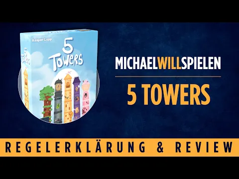5 TOWERS – Regelerklärung und Review – Turmbau mit spannendem Biet-Mechanismus
