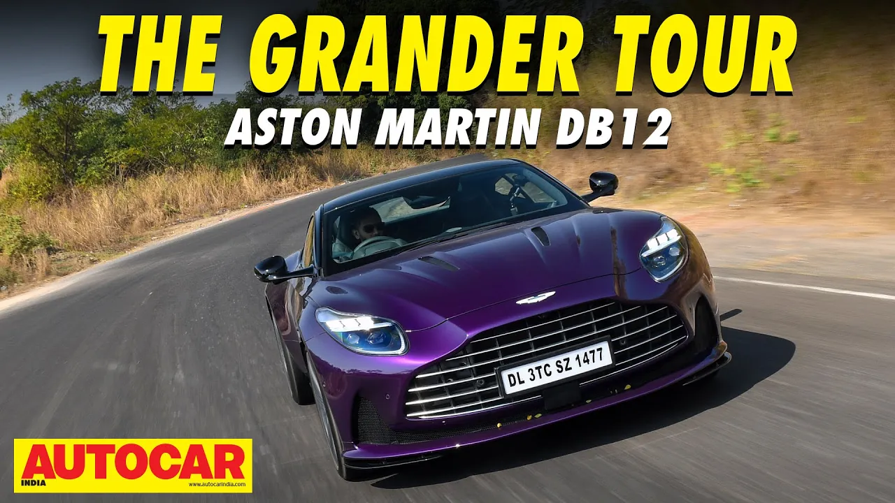 Aston Martin DB12 India review - Supercar power, limousine luxury | First Drive | @autocarindia1