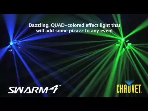 Product video thumbnail for Chauvet Swarm 4 DMX RGB Multi Beam LED Effect