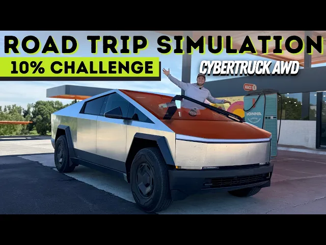 The Cheapest Cybertruck Is Great For Road Trips! Impressive 10% Challenge Result