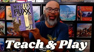 Solve whodunits with the ever-changing rules of Mystery Fluxx! (solo variant)