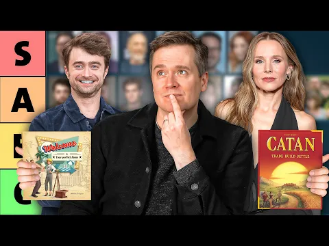Ranking celebrities by the board games they like