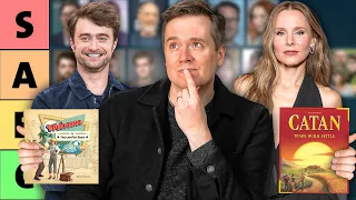Ranking celebrities by the board games they like