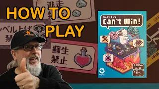 How to Play the Board Game, Can’t Win | Designed by Taiki Shinzawa and published by Engames