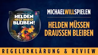 HELDEN MÜSSEN DRAUSSEN BLEIBEN – Regelerklärung und Review – Großartiges Verlies-Verteidigungsspiel