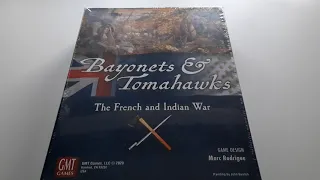 Bayonets & Tomahawks - Unboxing - GMT Games