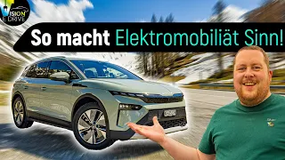 Der perfekte Mix zwischen ID.3 und Enyaq? Mit dem Skoda ELROQ 85 - 600km quer durch die Alpen!