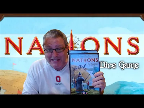 NATIONS The Dice Game With UNREST Expansion Solo Playthrough as Mongolia with Tutorial