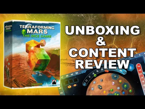 Terraforming MARS: The Dice Game - Unboxing, First look, Component Review