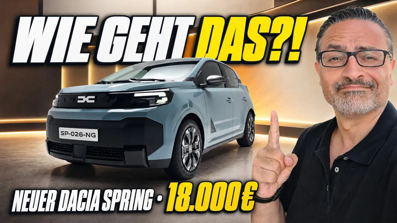 Elektro-Kracher des Jahres: Dacia Spring 2026 Weltpremiere.