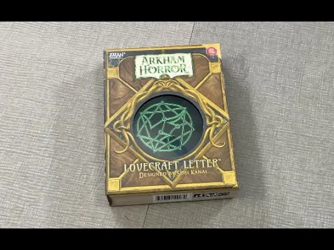 TDG: Arkham Horror: Lovecraft Letter unboxing with Ray