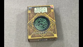 TDG: Arkham Horror: Lovecraft Letter unboxing with Ray