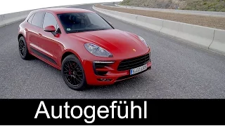 New Porsche Macan GTS Sound Driving Shots Exterior Interior - Autogefühl