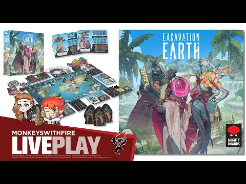 EXCAVATION EARTH || MIGHTY BOARDS || BOARD GAME LIVE PLAY