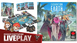 EXCAVATION EARTH || MIGHTY BOARDS || BOARD GAME LIVE PLAY