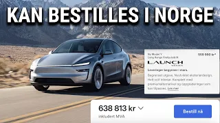 Nye Model Y er tilgjengelig i Norge!