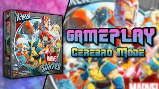 Marvel United X-Men Cerebro Mode Gameplay | CMON and Spin Master Games