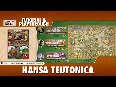 Hansa Teutonica - Tutorial and Playthrough - 3-player base game