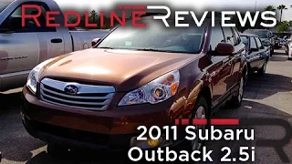 2011 Subaru Outback 2.5i Review, Walkaround, Start Up & Rev