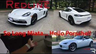 So Long Miata... Hello Porsche 718 Cayman GTS! – Redline: Vlog 2