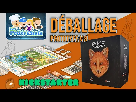 Je déballe la v.8 du Prototype du jeu RUSE! actuellement sur Kickstarter | Les Petits Chefs