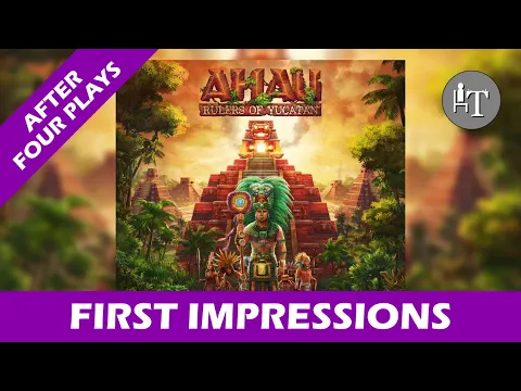 First Impressions of Ahau Rulers of Yucatan - Solo Board Game