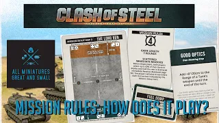 Clash of Steel - How do the missions work? Missions explained!