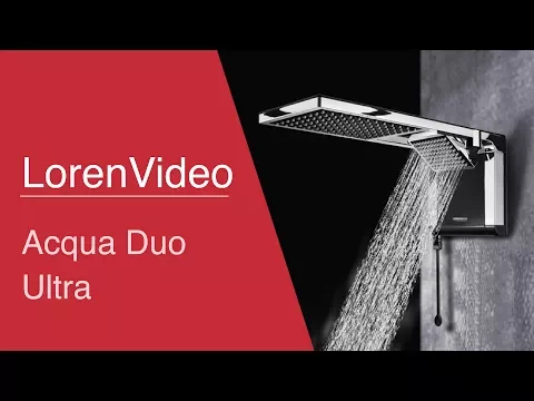 Chuveiro Eletrônico 220V 7800W Preto e Cromado Acqua Duo Ultra Lorenzetti