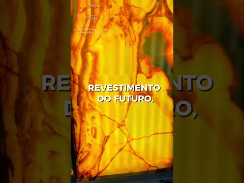 Revestimento Marmorizado Brilhante Ônix Yellow Retroiluminado 122x244cm Mármore Fácil by Cantinho da Aline