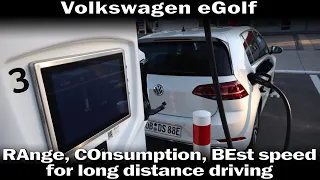 VW eGolf - RaCoBe Test (Range, Consumption, Best Speed)
