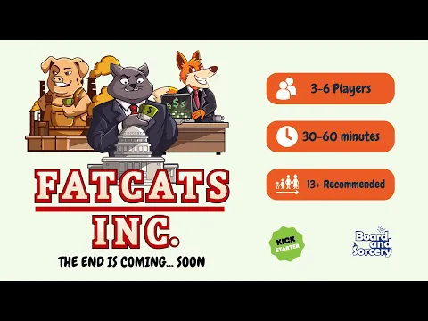 Fat Cats Inc - Kickstarter Teaser Trailer Upcoming Board Game