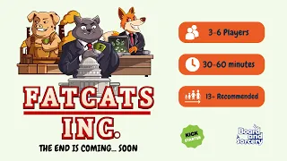 Fat Cats Inc - Kickstarter Teaser Trailer Upcoming Board Game
