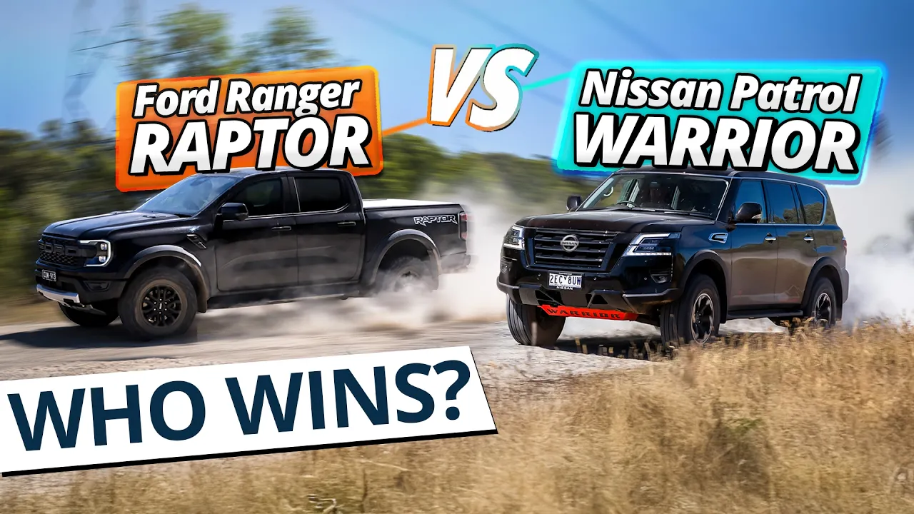 Ranger Raptor vs Patrol Warrior! FORD V6 Turbo or NISSAN V8?