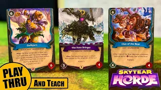 SKYTEAR HORDE Board Game Solo Playthrough and How to Play Teach