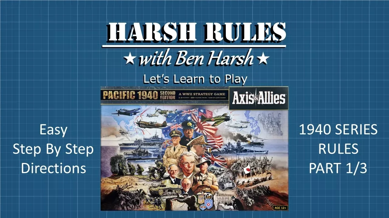 Harsh Rules: Let's Learn to Play - Axis & Allies: Pacific 1940