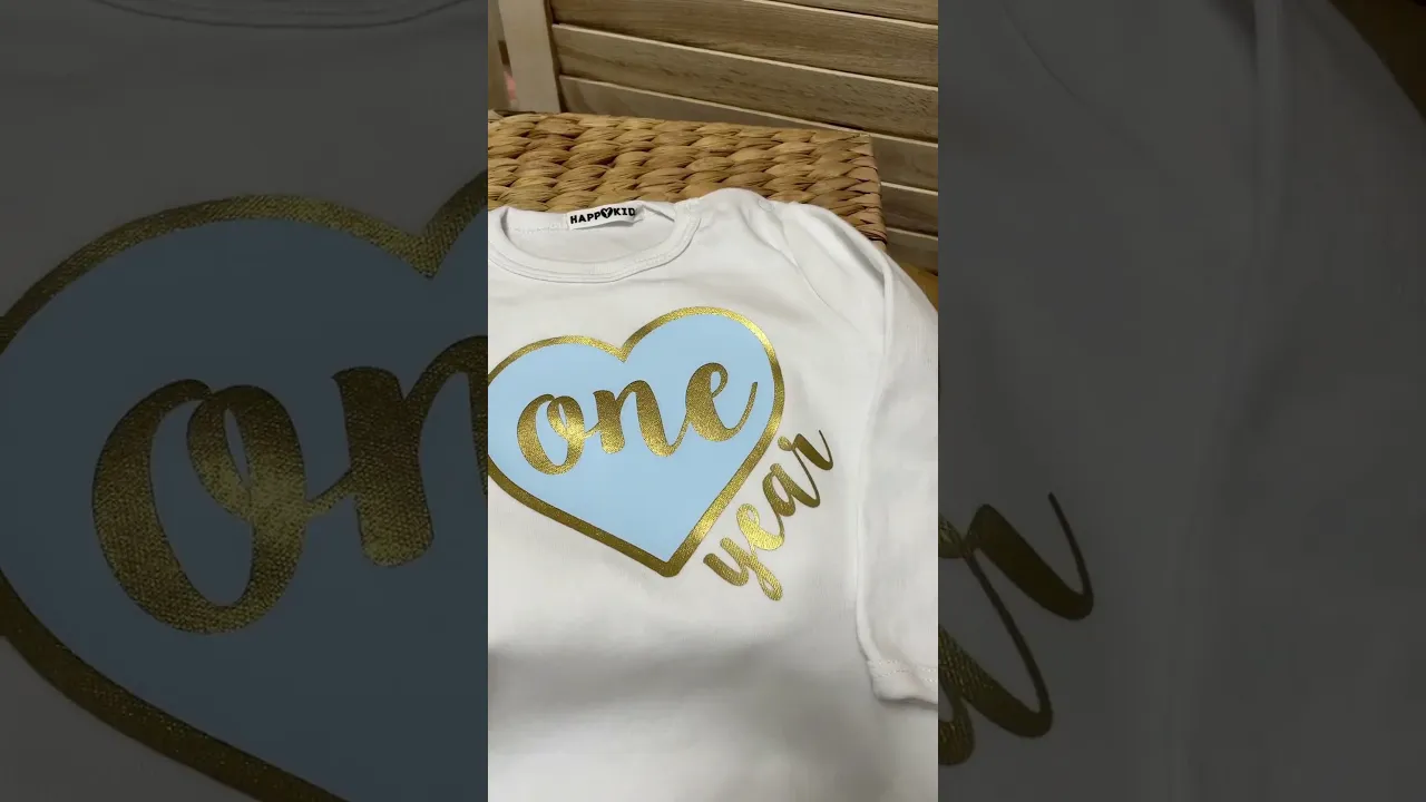 Боді на перший день народження ONE year сердечко